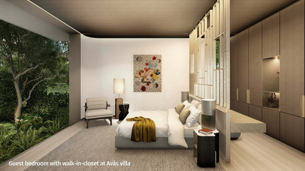 8-Guest bedroom with-in-closet at Avas villa-min